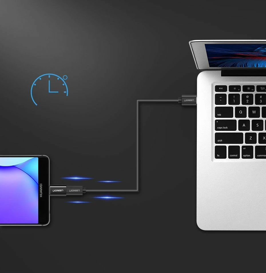 Adapter USB-C–MicroUSB Ugreen USB 3.0, i zi