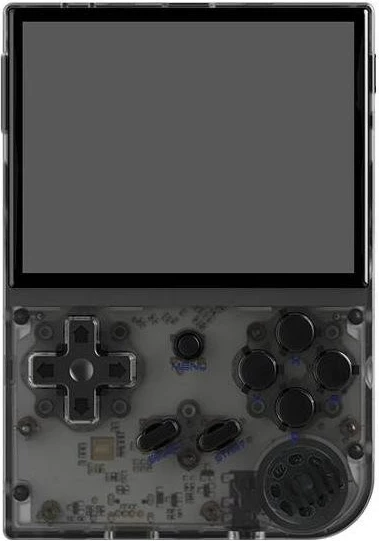 Konsolë portative ANBERNIC RG35XX, e zezë transparente