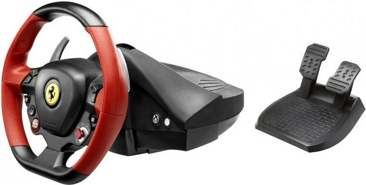 Timoni Thrustmaster Ferrari 458 Spider, Xbox One, D-pad, me kabllo, zi, kuq