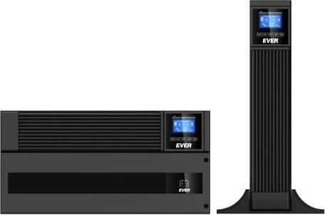 Kasë UPS EVER POWERLINE RT Plus 6000, 6 kVA, On-line, E zezë