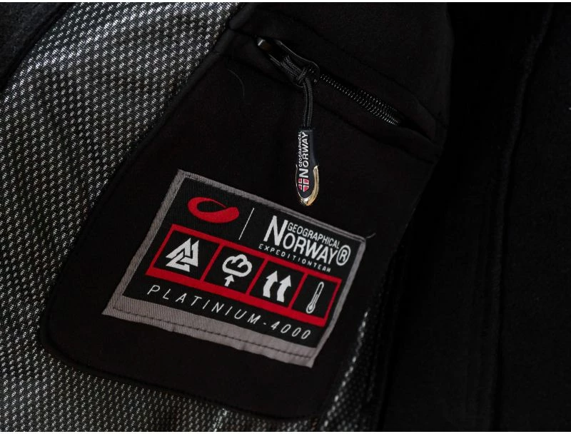 Jakne për meshkuj Geographical Norway, të zeza