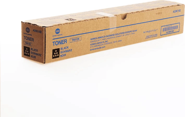 Toner, Konica Minolta, TN512K / A33K152, rendiment 29000 faqe, i zi
