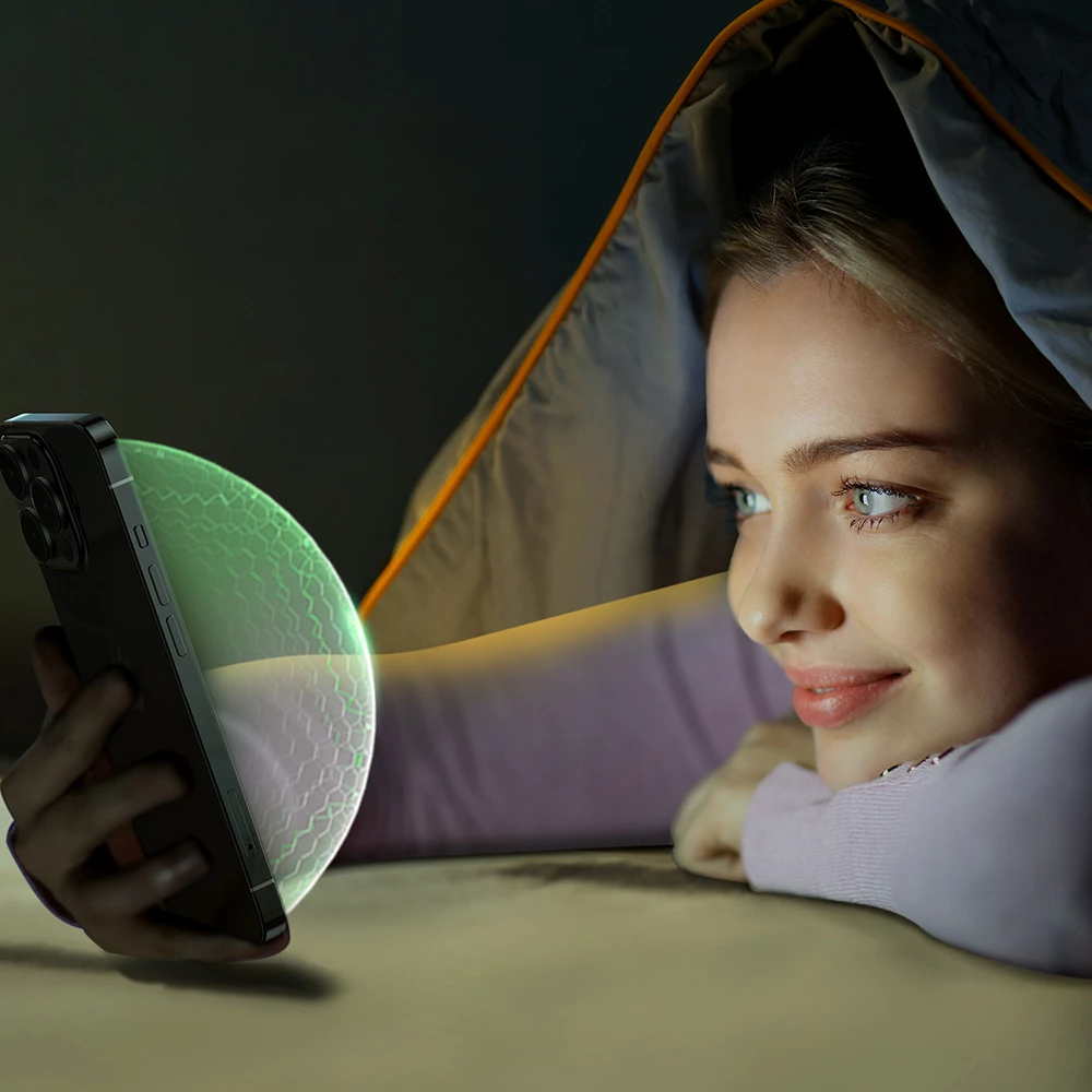 Xham mbrojtës Joyroom Knight, JR-G02, për iPhone 14 Pro, anti-blue light, Gjelbër