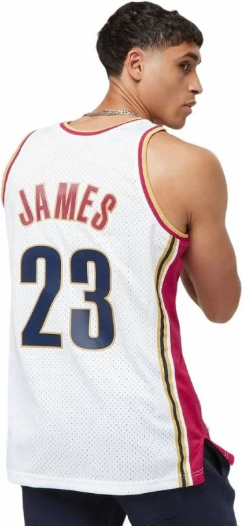 Fanellë për meshkuj Mitchell & Ness, e bardhë