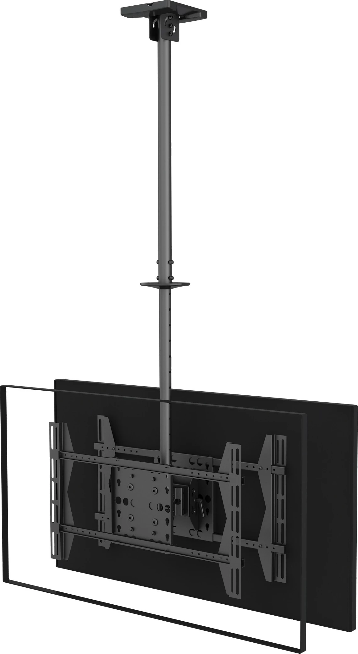 Mbajtës tavani për TV dual Equip, 32-65 inç, 80 kg, i zi