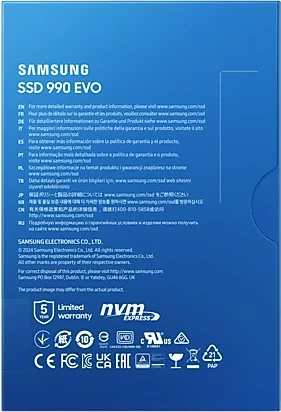 SSD Samsung 990 EVO, 1 TB, M.2, 5000 MB/s