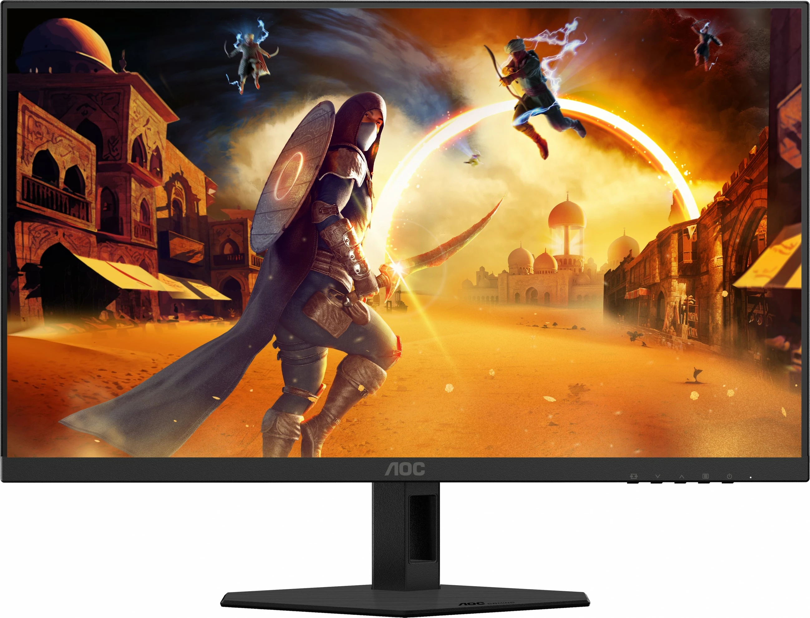 Monitor gaming AOC Q24G4RE 23.8 inç, IPS, QHD, 180Hz, e zezë-kuqe