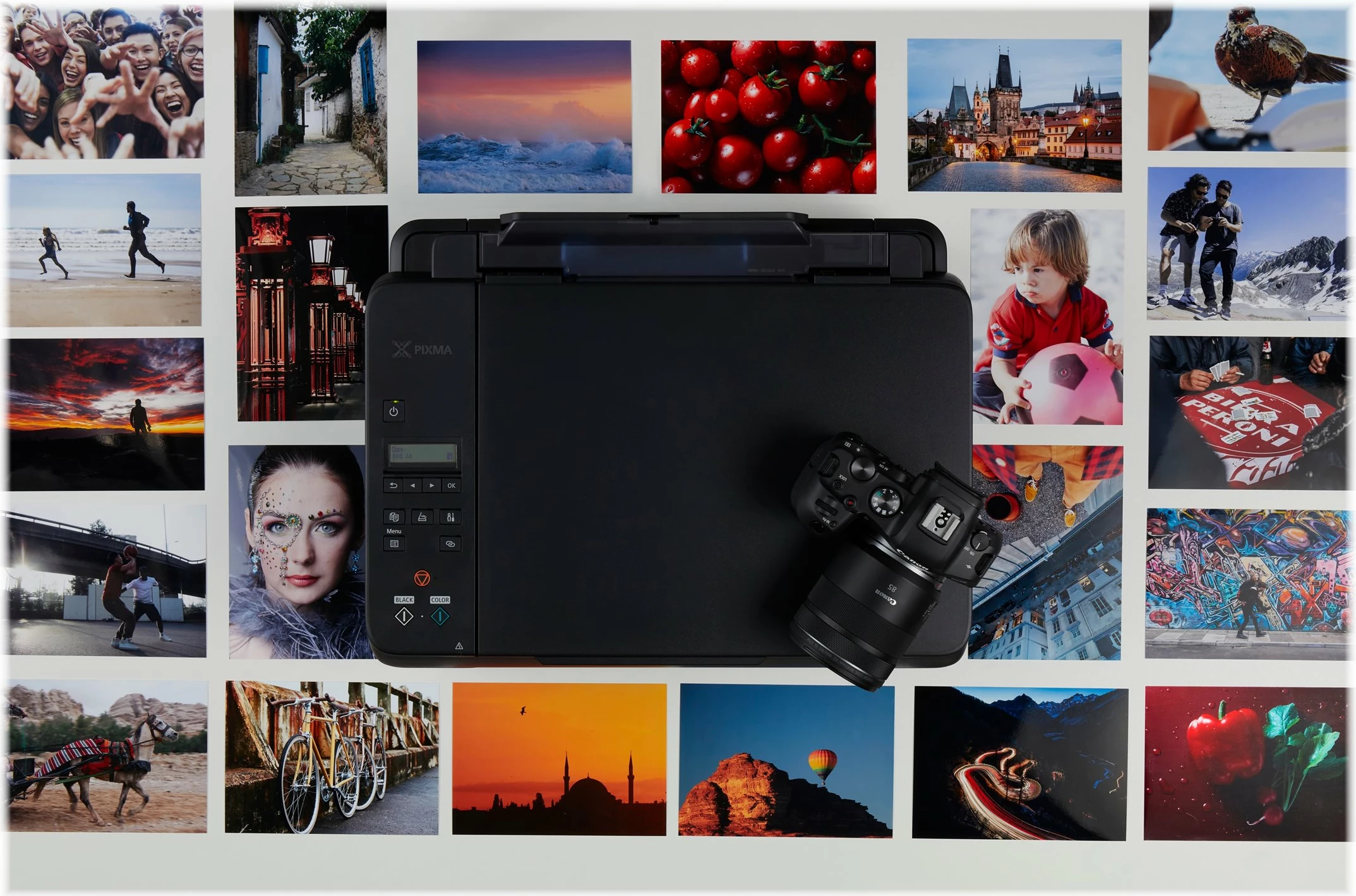 Printer multifunksional Canon PIXMA G640, inkjet, 6-bojë, Wi-Fi, i zi