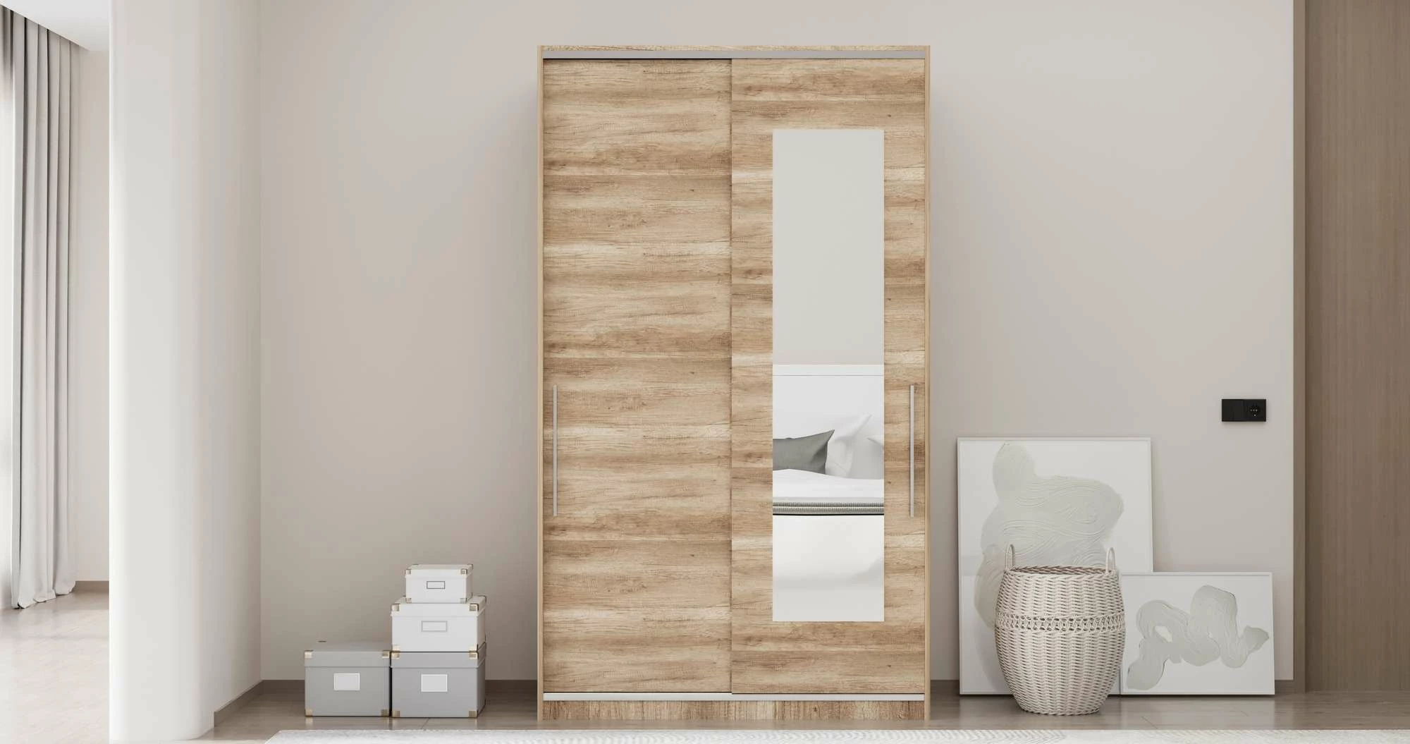 Dollap Hanah Home, Elit Plus, ngjyrë Sonoma