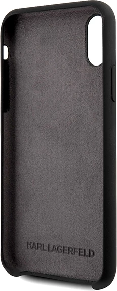 Mbështjellës Karl Lagerfeld Glossy Bauhaus Logo për iPhone X/XS, i zi