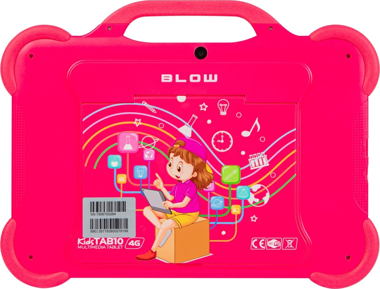 Tablet për fëmijë KidsTAB10 BLOW, 10.1", 4+64GB, rozë