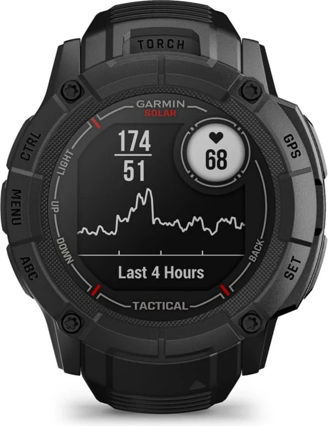 Smartwatch Garmin Instinct 2X Solar Tactical Edition, 50mm, GPS, Ekran me prekje, i zi