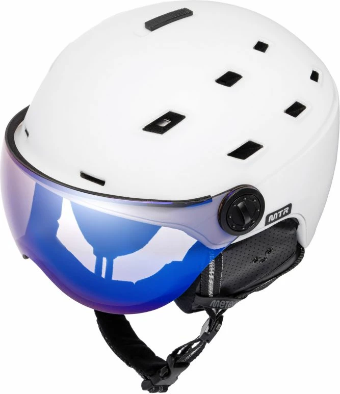 Helmetë për ski Meteor, të bardhë