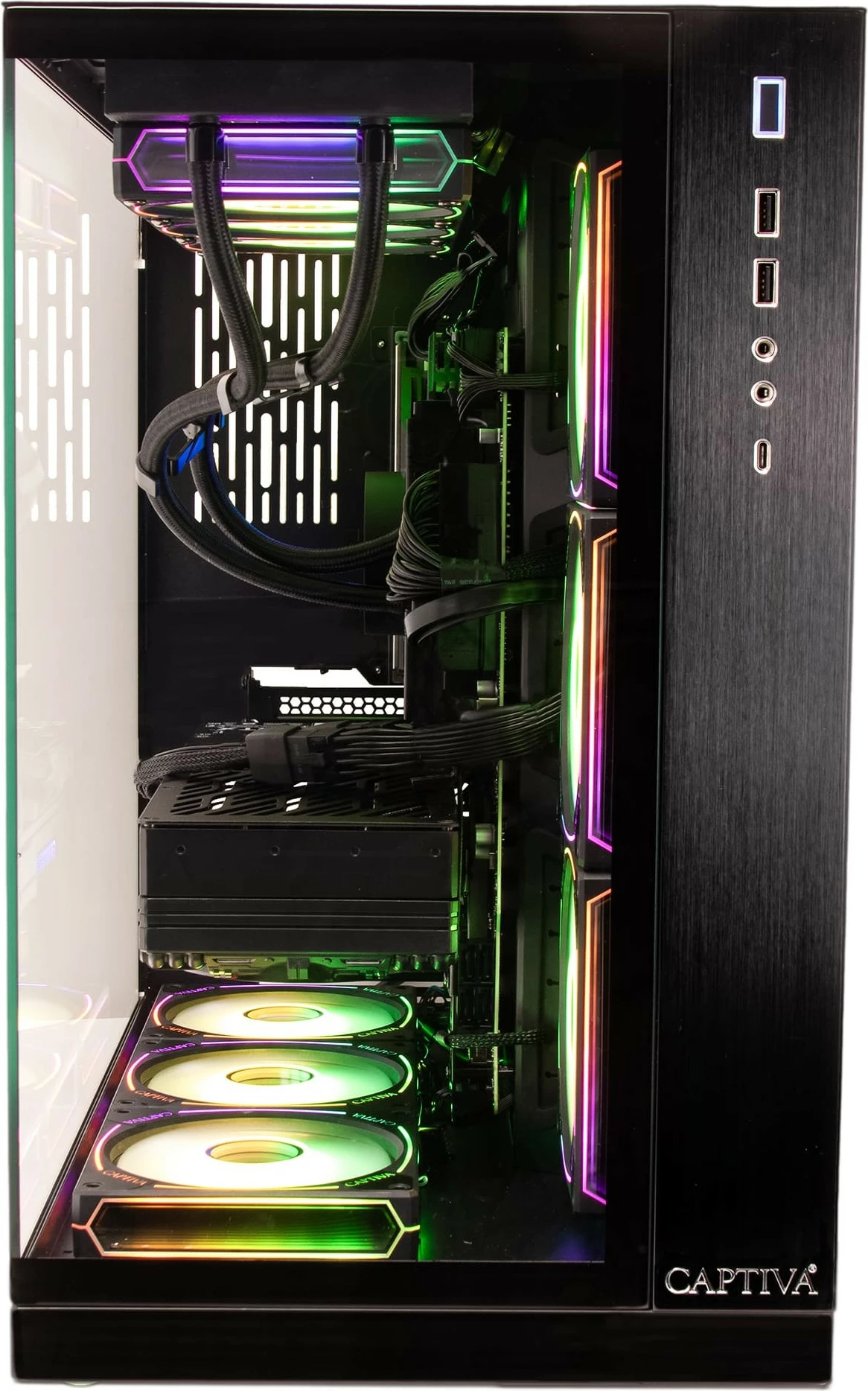 Kompjuter gaming Captiva Highend Gaming I90-064, i9-14900KF, 64GB RAM, 2TB SSD, RTX 5070, Win 11