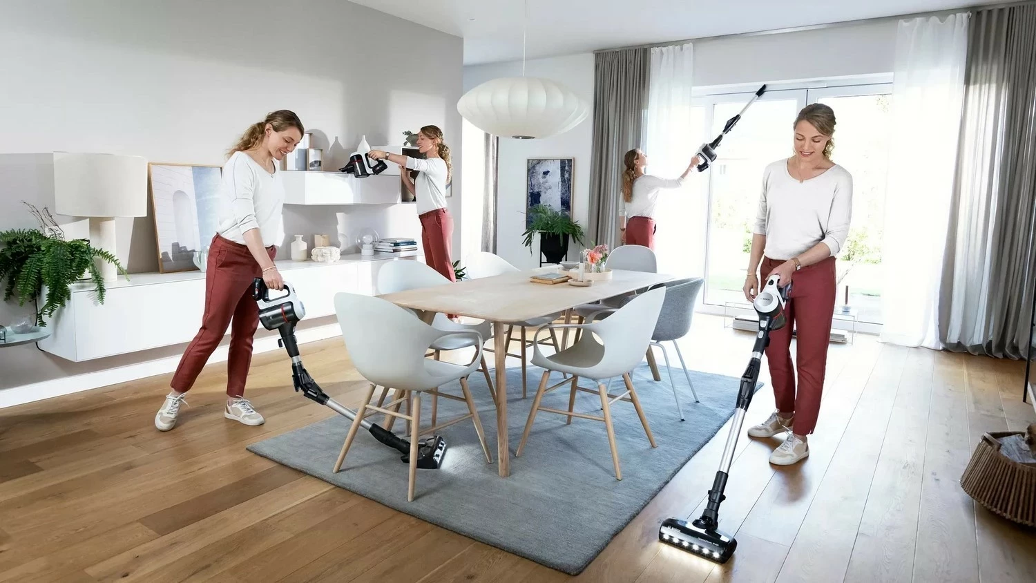 Fshesë vertikale Bosch Unlimited 7 BBS711W, 18V, 40 min, bardhë-e zezë