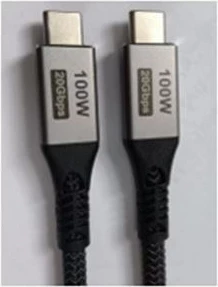 Kabllo USB Gembird CCBP-USB3-CMCM100-1.5M, 20 Gbps, 100 W, 1.5m, e zezë