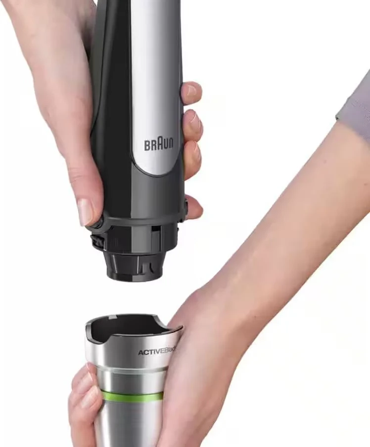 Blender dore, Braun, MQ7035BI, 1000 W, gotë 600 ml, grirës 500 ml, e zezë