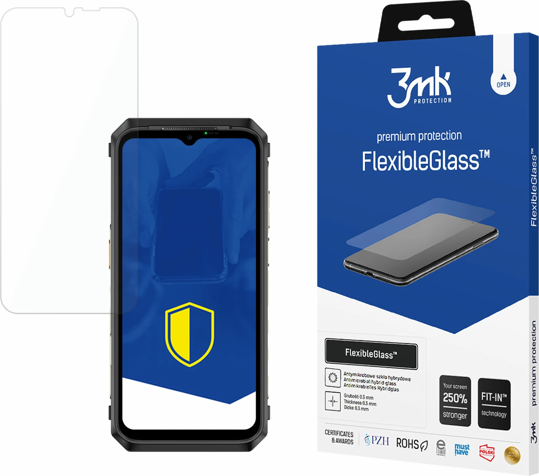 Mbrojtës ekrani FlexibleGlass 3mk për Ulefone Power Armor 18 / 18T