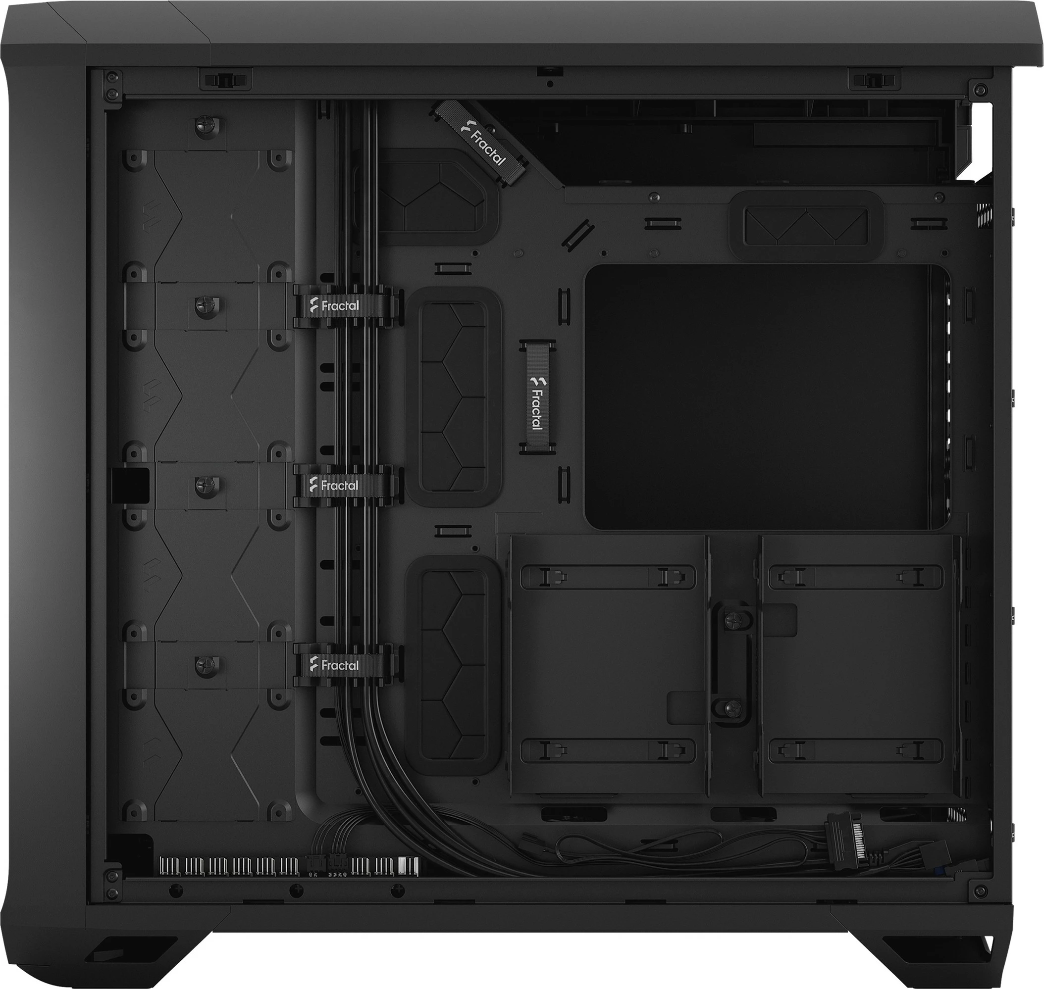 Kasë Fractal Design Torrent, Tower, PC, ATX, EATX, ITX, micro ATX, SSI CEB, Steel, Gaming, e zezë
