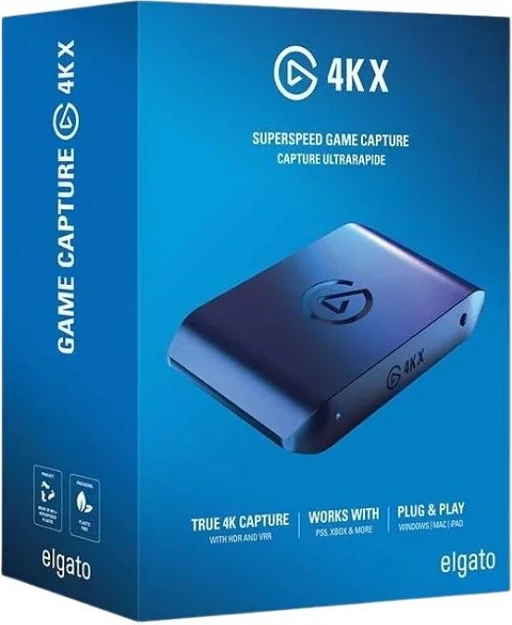 Adapter kapjeje lojërash ELGATO Game Capture 4K X, 4K 144fps, HDMI 2.1, E zezë