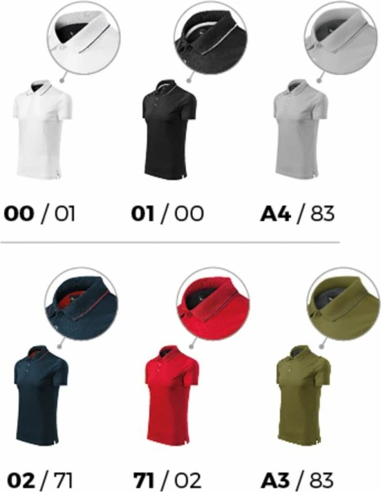 Polo maicë Malfini për meshkuj, blu marin