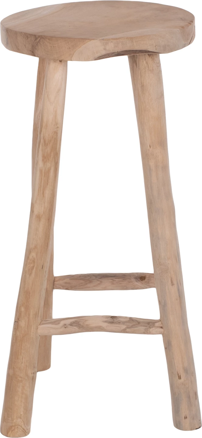 Karrige për bar KONT, dru tik, Φ34,5Χ71,5H cm