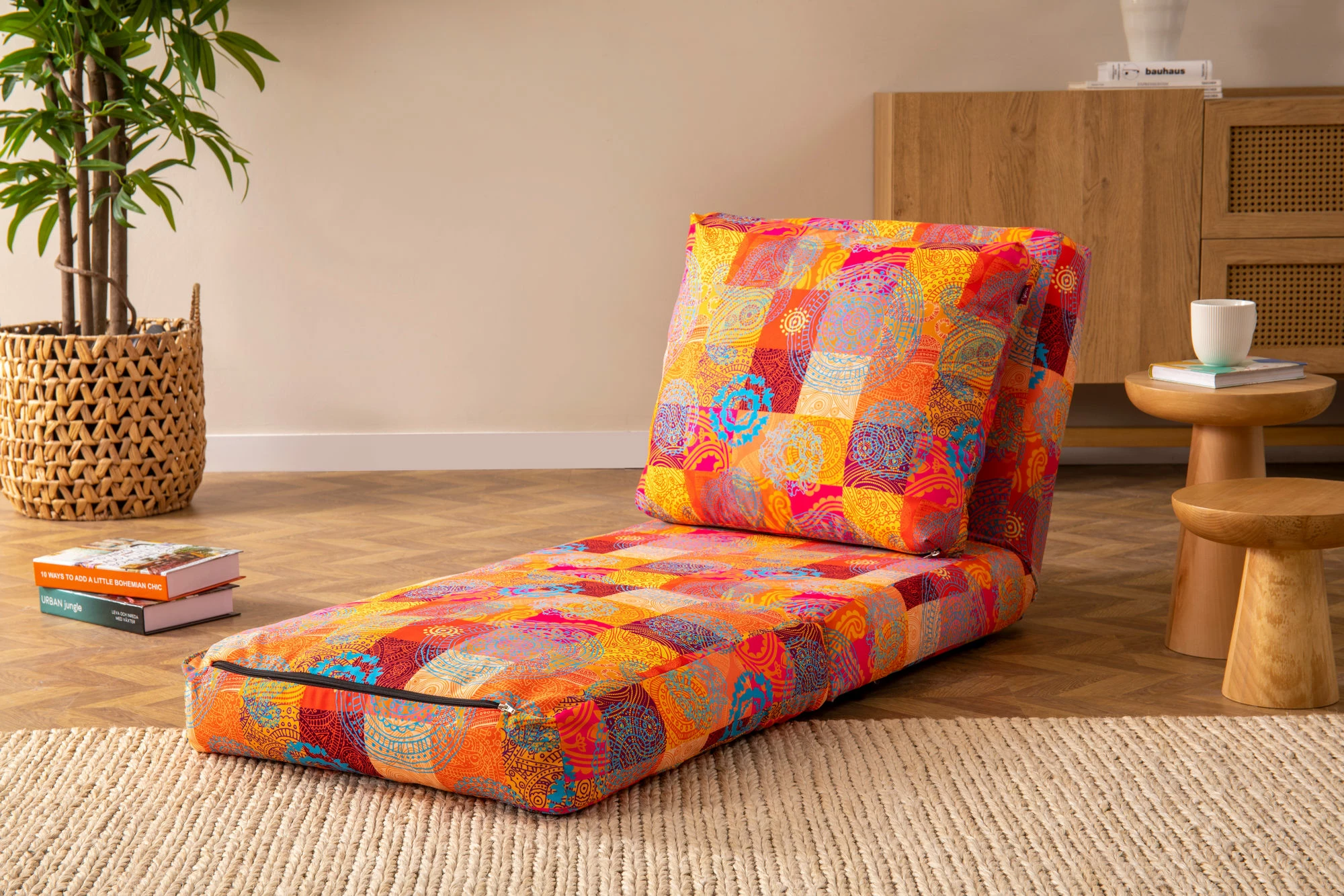 Krevat-karrige një vendës, patchwork, Taida 1-Seat