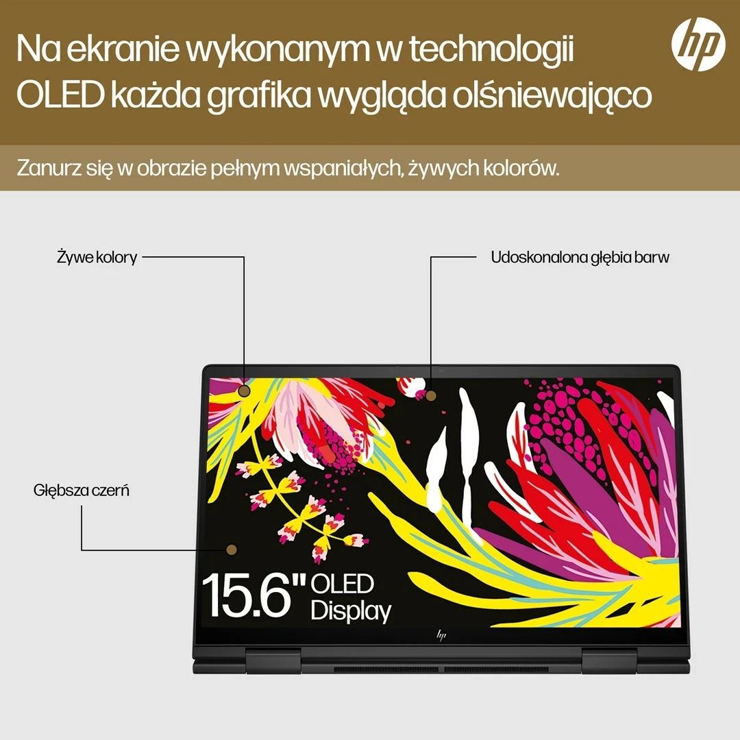 Laptop HP ENVY x360 15-FH0023DX, AMD Ryzen 7, 16 GB RAM, 512 GB SSD, Ekran me prekje 15.6", i zi