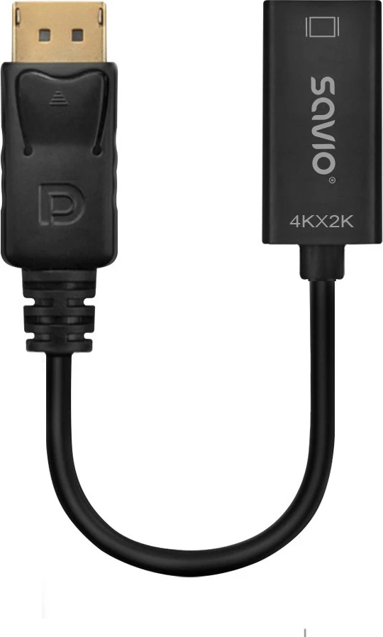 Adapter Savio DisplayPort (M) v1.2 - HDMI A (F) v1.4, 4K, AK-62