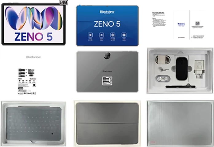 Tablet Blackview ZENO 5 11\" 8GB/128GB Wi‑Fi, blu, set komplet