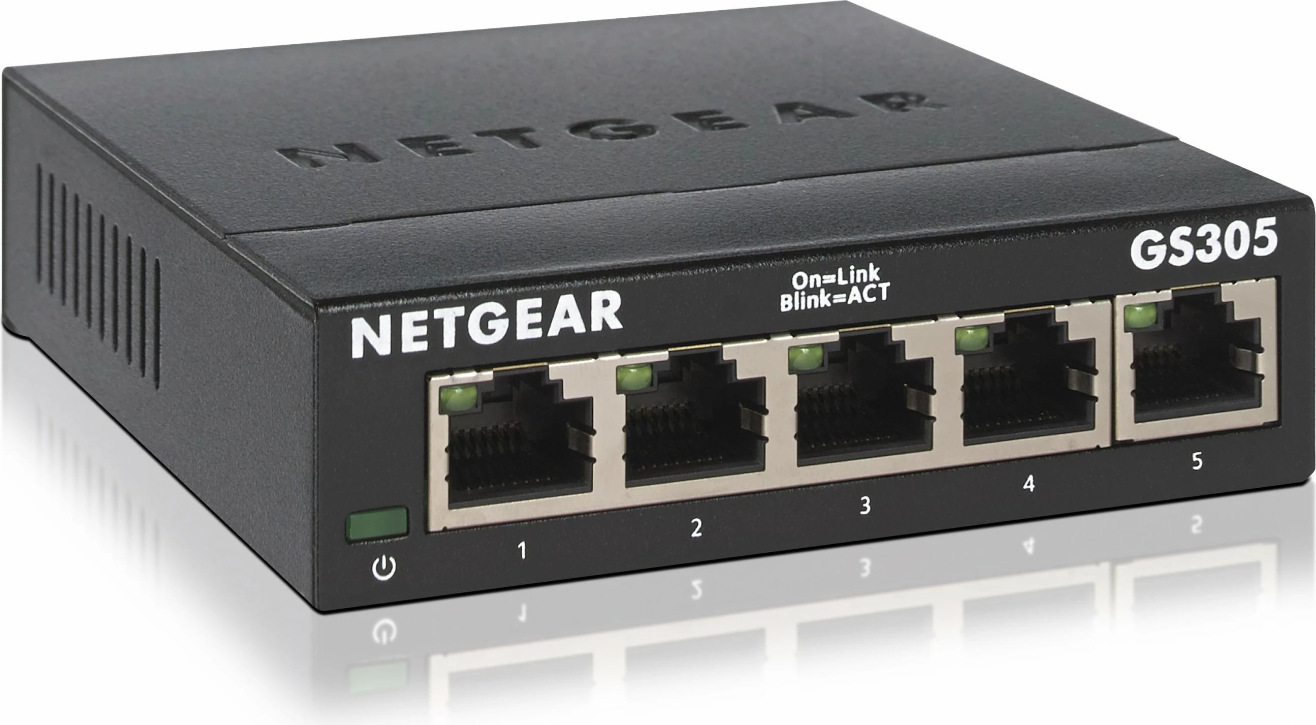 Switch NETGEAR GS305, Gigabit Ethernet, i pamontueshëm