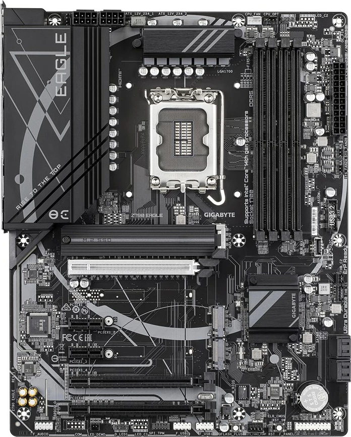 Pllakë amë Gigabyte Z790 EAGLE, Socket 1700, ATX, DDR5, 2.5GbE LAN, e zezë
