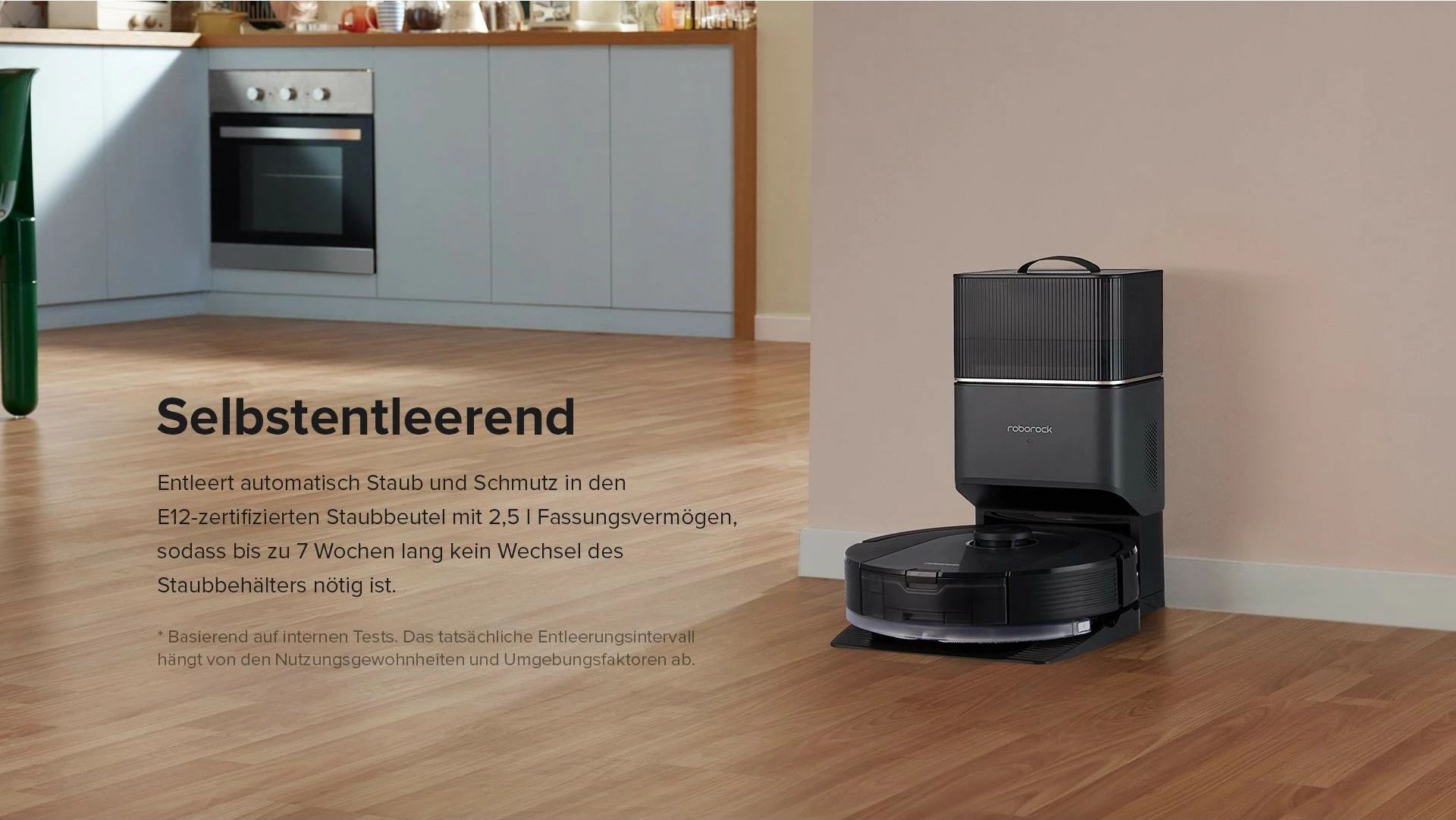 Robot fshesë Roborock Q5 Pro+, DuoRoller, 5500 Pa, 0.77L, 2.5L, e zezë
