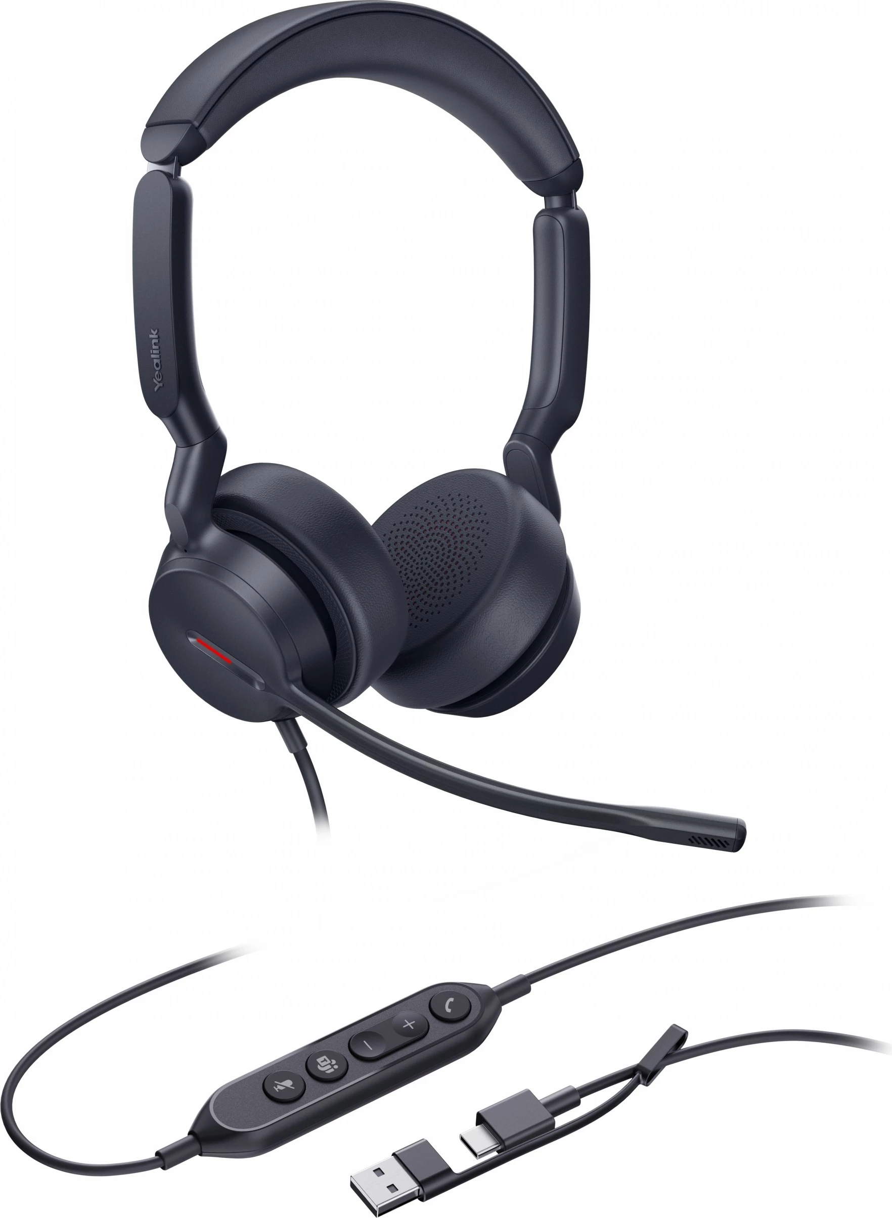 Kufje Yealink UH44 Dual Teams, USB-C/A, të zeza