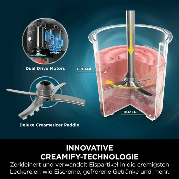 Aparati për akullore Ninja CREAMi Deluxe, 2.1 L, 800 W