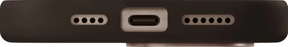 Mbështjellës UNIQ Keva Max Magclick me mbajtëse kamere për iPhone 16 Pro, Kafe