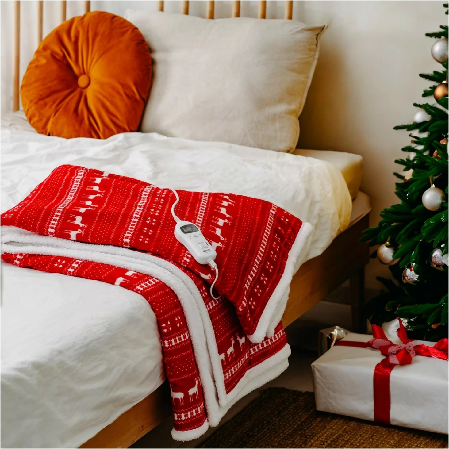 Koc elektrik Camry CR 7441, bardhë-kuq