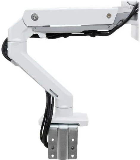 krah tavoline për monitor, Ergotron HX Desk Monitor Arm 45-475-216/45475216, deri 42" 19 kg, i rrotullueshëm me anje dhe rregullim lartësie, i bardhë, set montimi