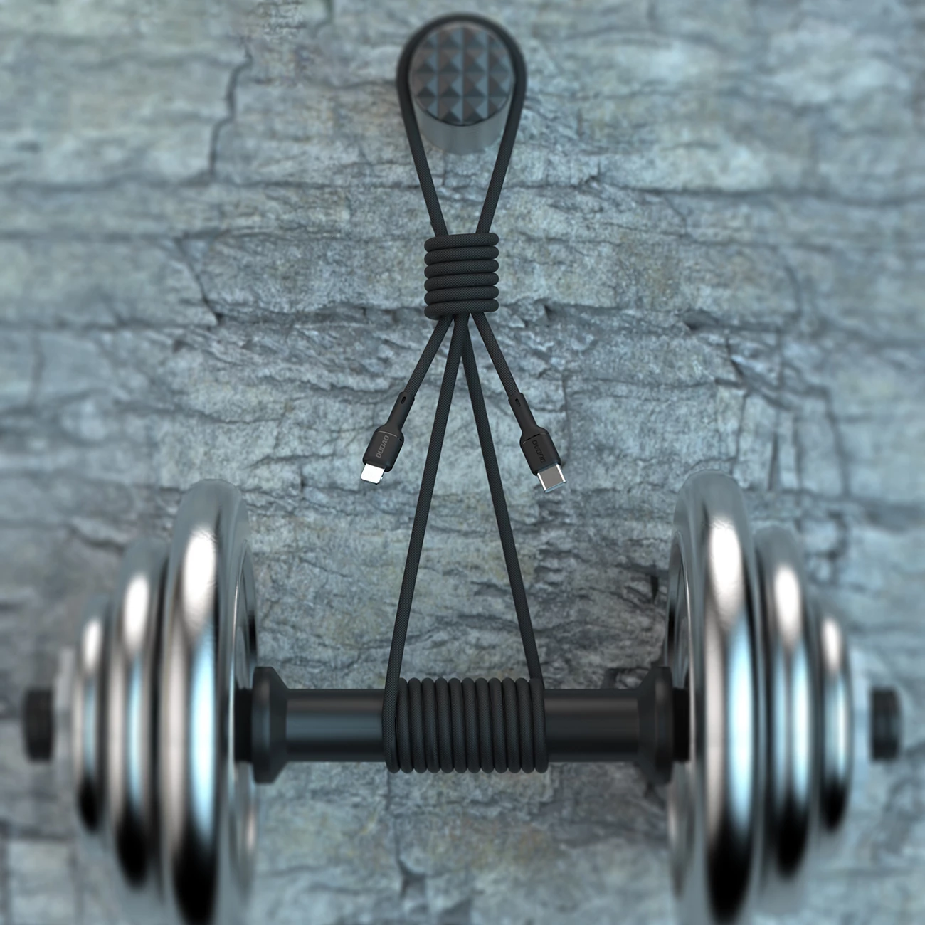 Kabllo Dudao L9X, USB-C në Lightning, 1m, 30W, e zezë