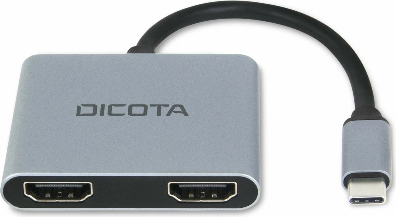 Docking station DICOTA D32063, USB Type-C, Silver