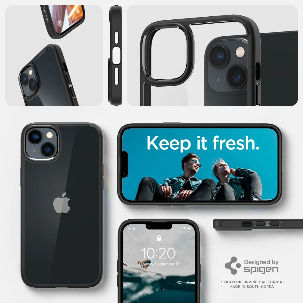 Mbështjellës Spigen Ultra Hybrid për iPhone 14 Plus, Matte Black