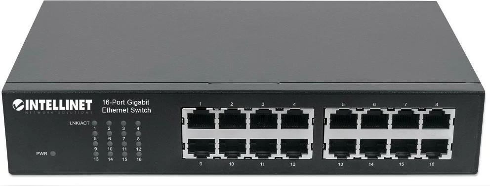 Switch Intellinet 561068, 16 porta Gigabit, rackmount, i zi
