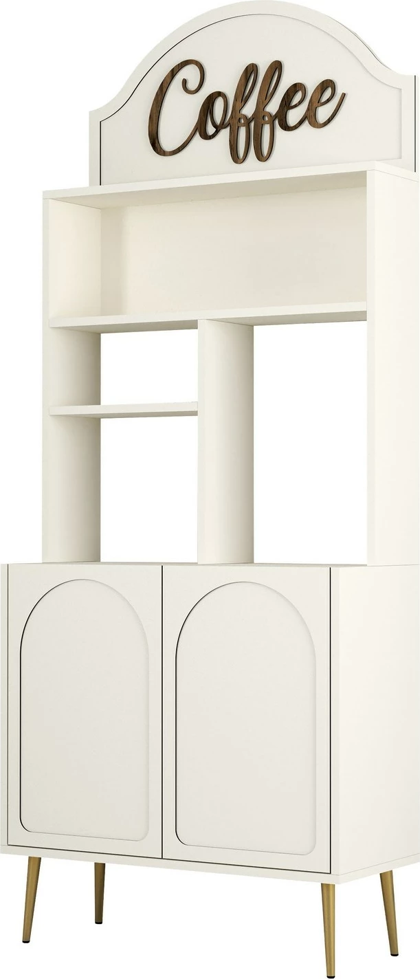 Dollap për kafe, krem dhe ari, Skye Decor Lyon 80