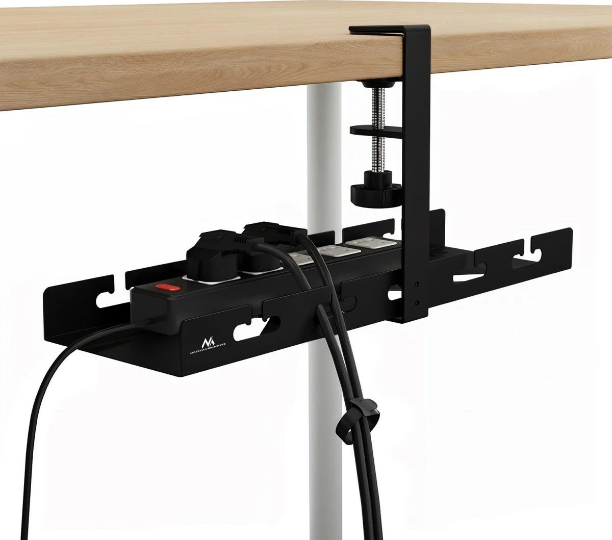 Organizues kabllosh Maclean MC-105 B, nën tavolinë, i zi