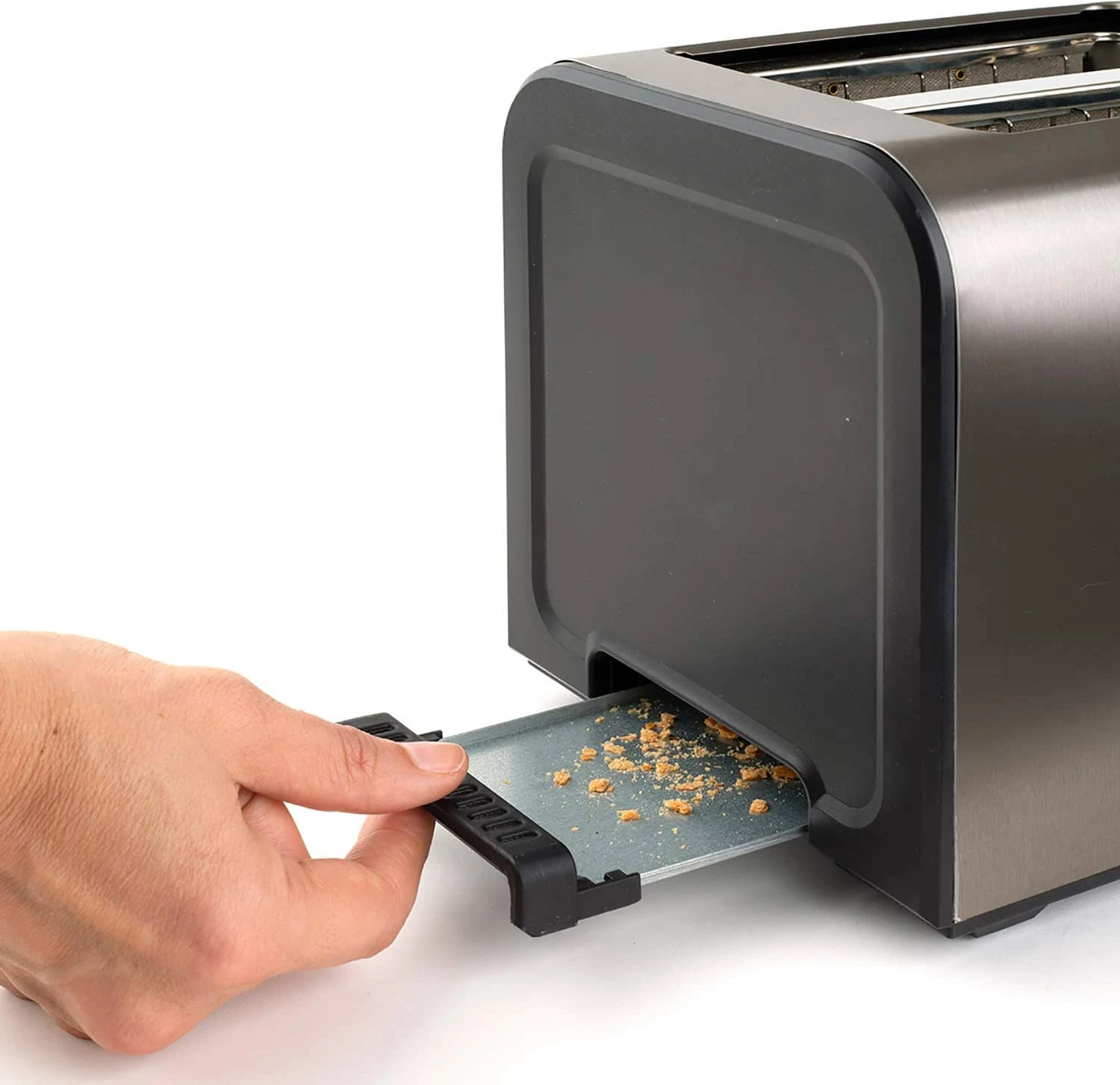 Toster Black&Decker BXTO900E 900 W, 2 slotë 42x137 mm, çelik inox