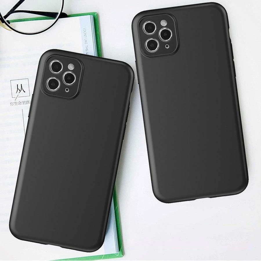 Mbështjellës Hurtel Soft Case për Vivo Y22, silikon, i zi