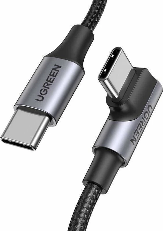 Kabel USB-C Ugreen US334 (70645B) 2 m, 5A, USB 2.0, këndor, i zi