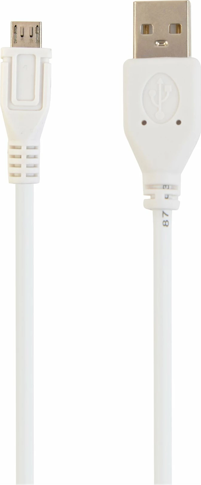 Kabllo USB Gembird CCP-mUSB2-AMBM-6-W, Micro-USB, 1.8m, Bardhë