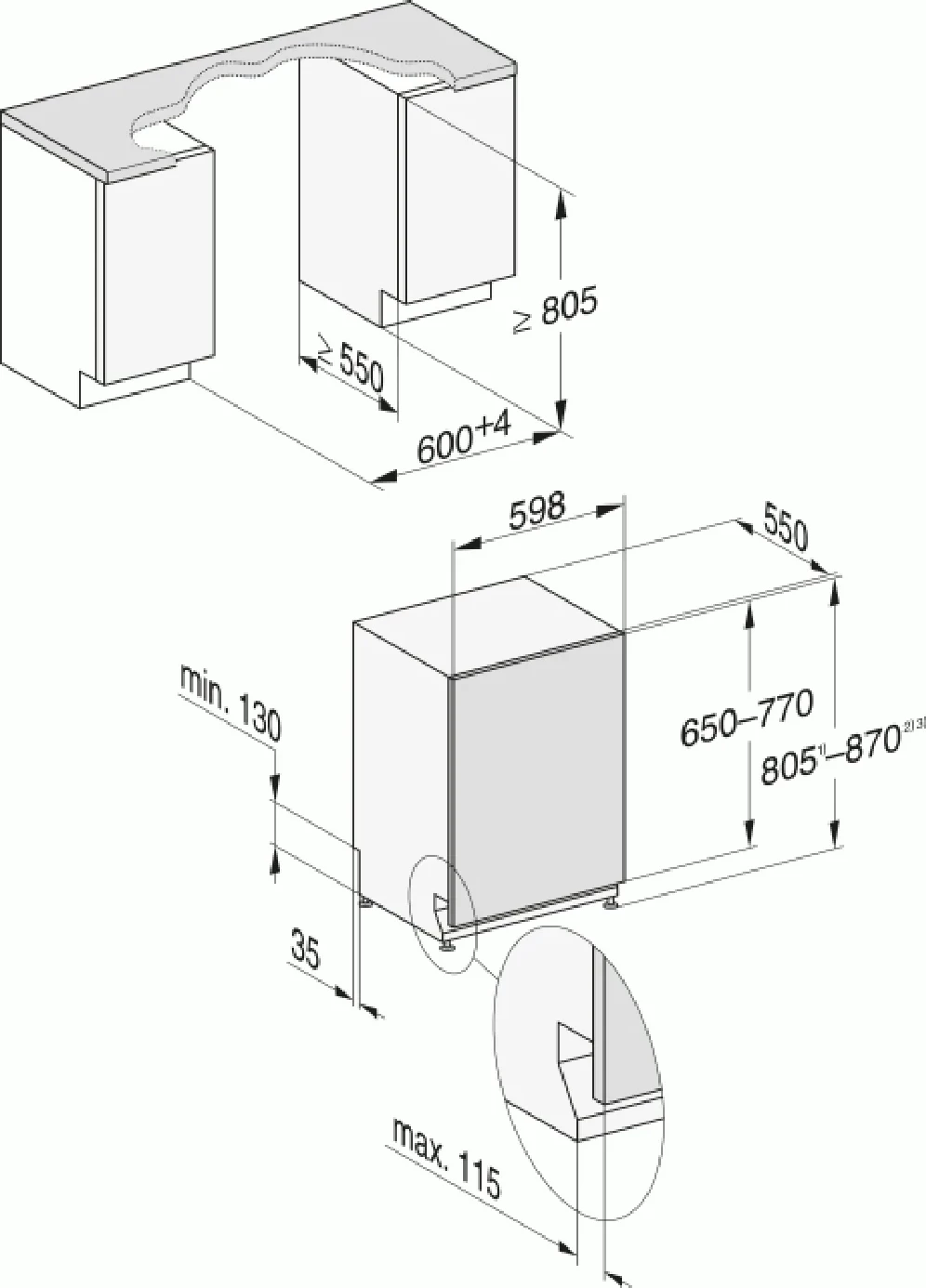 Lavastovilje Miele G 5651 SCVi Active 14 vendosje e integrume 60 cm çelik i lëmuar