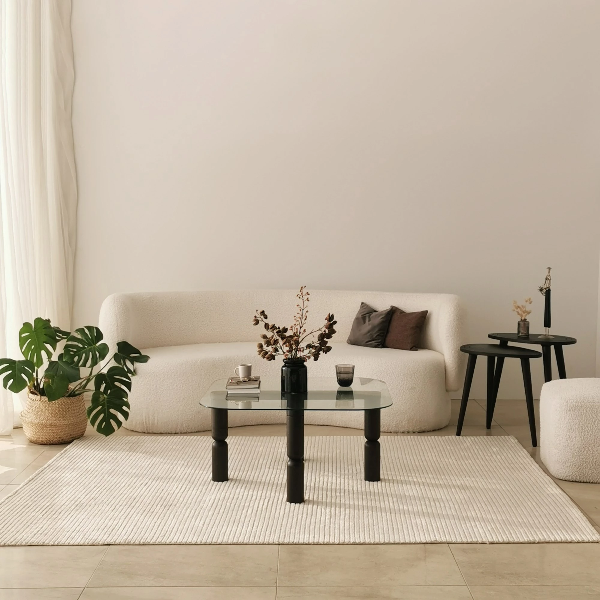 Tavolinë kafeje Skye Decor, ngjyrë antracit, Kei